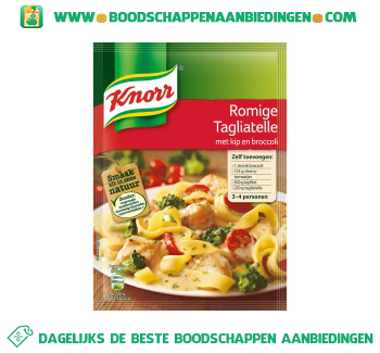 Knorr Mix romige tagliatelle aanbieding