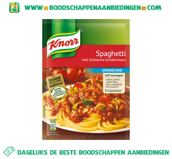 Knorr Mix spaghetti aanbieding