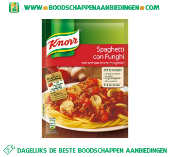 Knorr Mix spaghetti con funghi aanbieding