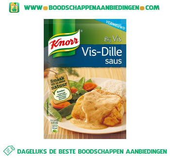 Knorr Mix vis-dillesaus aanbieding