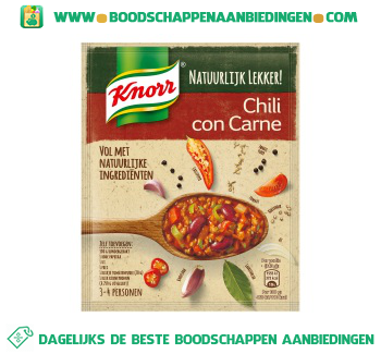 Knorr Mix voor chili con carne aanbieding