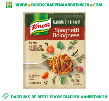 Mix voor spaghetti bolognese aanbieding