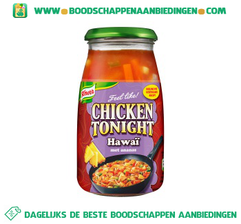 Roerbaksaus chicken tonight hawaï aanbieding