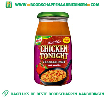 Knorr Roerbaksaus chicken tonight tandoori aanbieding