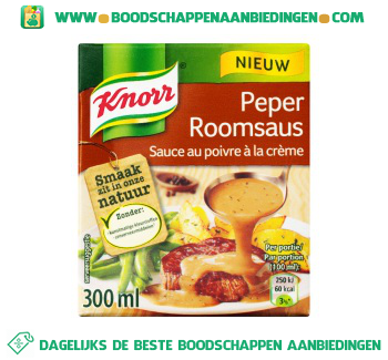 Saus peperroomsaus aanbieding