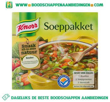 Soeppakket aanbieding