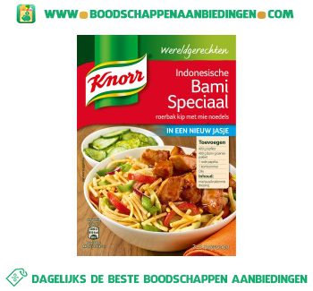 Knorr Wereldgerechten Indonesische Bami Speciaal aanbieding