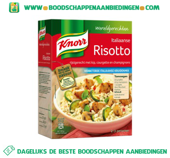 Knorr Wereldgerechten Italiaanse Risotto aanbieding