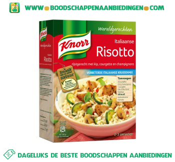 Wereldgerechten Italiaanse Risotto aanbieding