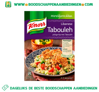 Knorr Wereldgerechten Libanese Tabouleh aanbieding