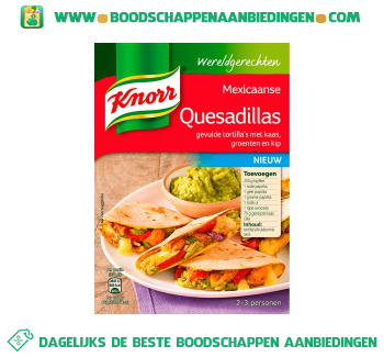 Wereldgerechten Mexicaanse Quesadillas aanbieding