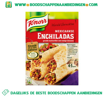 Knorr Wereldgerechten enchilada aanbieding