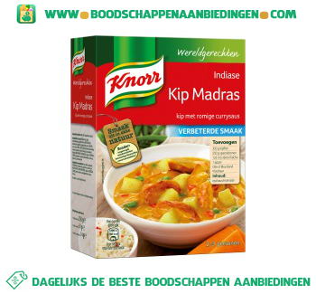 Knorr Wereldgerechten kip Madras aanbieding