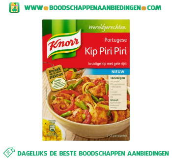 Knorr Wereldgerechten kip piri piri aanbieding