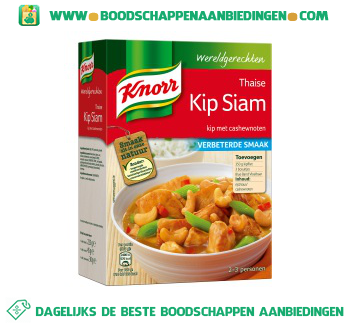 Knorr Wereldgerechten kip siam aanbieding