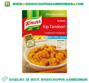 Knorr Wereldgerechten kip tandoori aanbieding