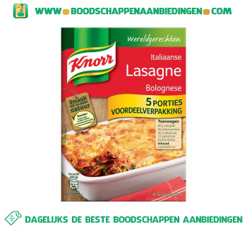 Wereldgerechten lasagne bolognese aanbieding