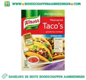 Wereldgerechten taco's aanbieding