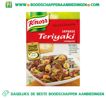 Wereldgerechten teriyaki aanbieding