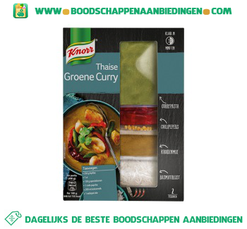 Knorr Wereldspecials groene curry aanbieding