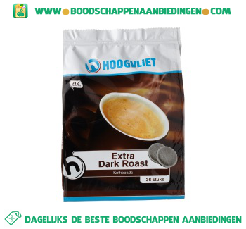 Koffiepads extra dark roast aanbieding