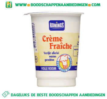 Konings Crème fraîche aanbieding