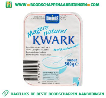 Magere kwark naturel aanbieding