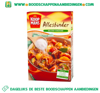 Koopmans Allesbinder aanbieding