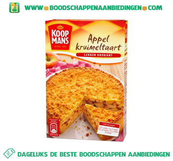 Appel-kruimeltaart mix aanbieding