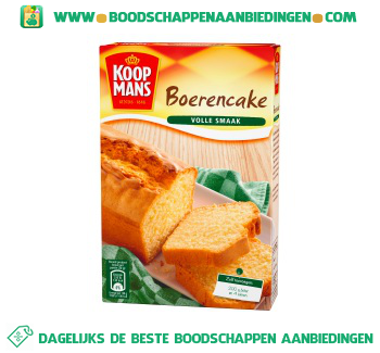 Koopmans Boerencake mix aanbieding