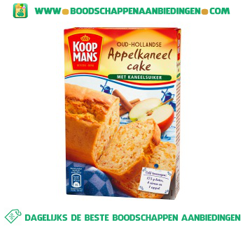 Koopmans Oud-hollandse appel-kaneel cake mix aanbieding