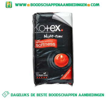 Kotex Softness maxi night-time aanbieding