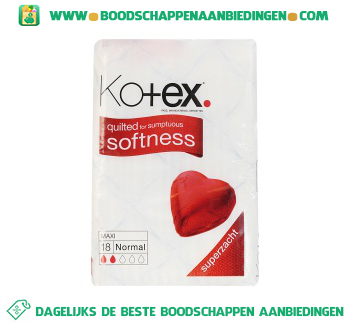 Kotex Softness maxi normaal aanbieding