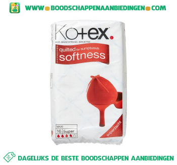 Kotex Softness maxi super aanbieding