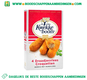 Kwekkeboom Draadjesvlees croquetten aanbieding