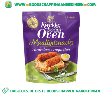 Kwekkeboom Oven rundvlees croquetten aanbieding