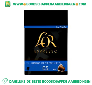 L’OR Espresso Lungo decaffeinato aanbieding