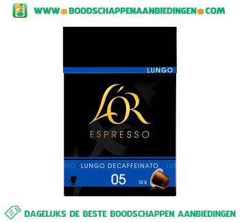 Lungo decaffeinato aanbieding