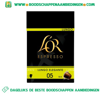 L’OR Espresso Lungo elegante aanbieding