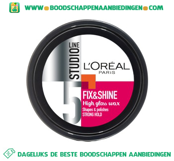 L’Oréal Studio Line Fix & shine wax aanbieding