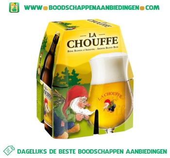 La Chouffe Blond bier pak 4 flesjes aanbieding