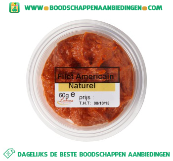 Filet americain naturel aanbieding