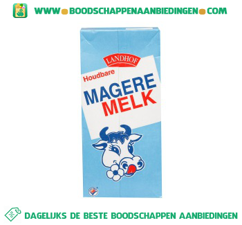 Magere melk houdbaar aanbieding