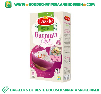 Lassie Extra basmati rijst met extra vezels aanbieding