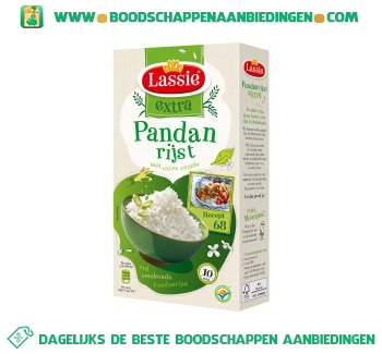 Extra pandan rijst met extra vezels aanbieding