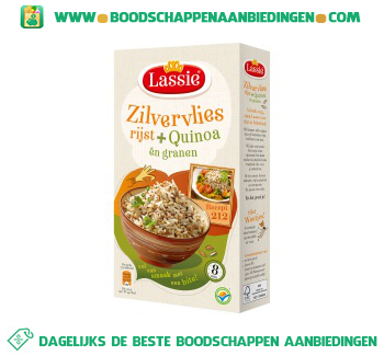 Lassie Zilvervliesrijst + quinoa en granen aanbieding