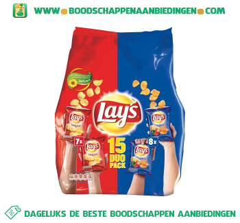 Lay’s Uitdeelzak naturel & paprika aanbieding