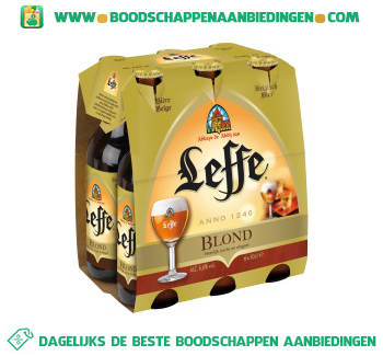 Leffe Blond pak 6 flesjes aanbieding