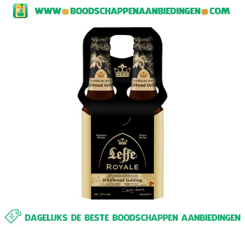 Leffe Royale whitbread golding pak 4 flesjes aanbieding