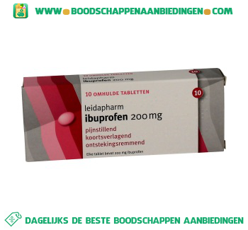 Leidapharm Ibruprofen 200 mg aanbieding